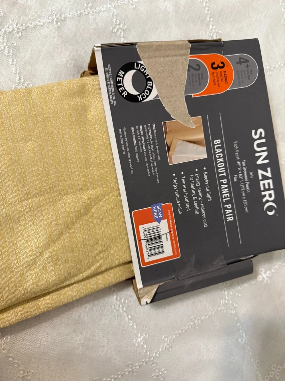 Arlo Blackout Curtain Panel Set in Cream (2-Pack)